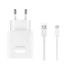   Încărcător de rețea HUAWEI Priză USB (10W, încărcător rapid + cablu tip C) ALB