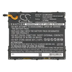 Baterie CAMERON SINO Li-Polymer (3.8V/6000mAh, compatibil cu Samsung EB-BT585ABA) NEGRU Samsung Galaxy Tab A 10.1 WIFI (2016) SM-T580, Samsung Galaxy Tab A 10.1 LTE (2016) SM-T585