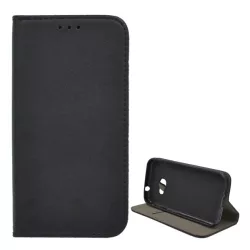   HUSĂ! - Husă stativă, efect piele (FLIP, deschidere laterală, funcție suport desktop) negru Samsung Galaxy XHusă 4/XHusă 4s