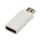 Adaptor (Tip-C - microUSB, transfer de date și încărcare) ALB