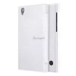   HUSĂ! - Husă NILLKIN QIN în picioare, efect piele (FLIP, deschidere laterală, suport card bancar) ALB Sony Xperia L1 (G3312)