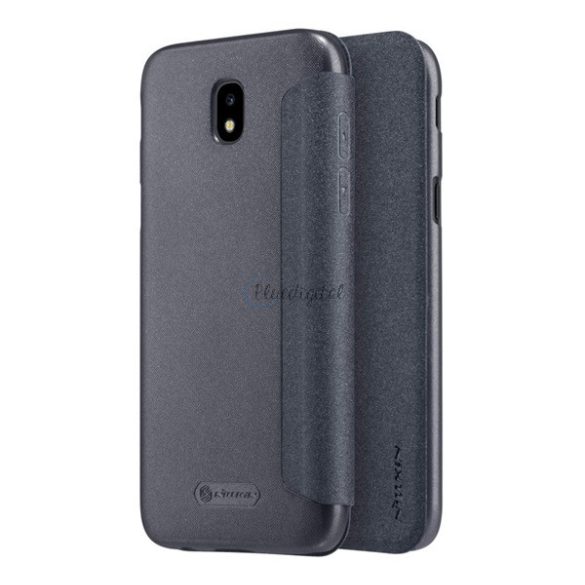 Protectie telefon din plastic NILLKIN SPARKLE (Flip cu efect piele din microfibra, deschidere laterala) NEGRU Samsung Galaxy J5 (2017) SM-J530 EU
