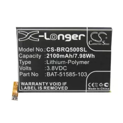   Baterie CAMERON SINO Li-Polymer (3.8V/2100mAh, compatibil cu Blackberry BAT-51585-003) NEGRU BlackBerry Q5