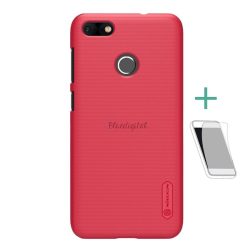   HUSĂ! - Protectie de telefon din plastic NILLKIN SUPER FROSTED (cauciucat, suprafata aspra + folie de protectie pentru ecran) ROSU Huawei P9 Lite Mini