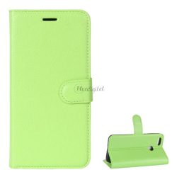   HUSĂ! - Carcasa in picioare, efect piele (FLIP, deschidere laterala, functie suport desktop, premium) VERDE DESCHIS Huawei P9 Lite Mini