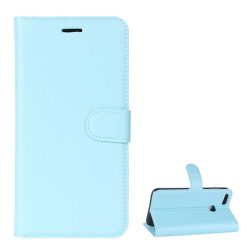   HUSĂ! - Husă stativă cu efect de piele (FLIP, deschidere laterală, suport desktop, premium) LIGHT albastruHuawei P9 Lite Mini