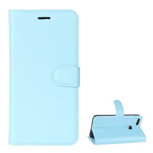 Husă stativă cu efect de piele (FLIP, deschidere laterală, suport desktop, premium) LIGHT albastruHuawei P9 Lite Mini