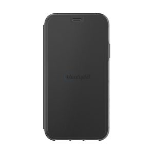 GRIFFIN Husă Stand, piele PORTOfel SURVIVOR CLEAR (FLIP, 1,2 m rezistent la impact, interior transparent, deschidere laterală) NEGRU Apple iPhone X 5.8, Apple iPhone XS 5.8