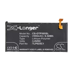   Baterie CAMERON SINO Li-Polymer (3,8V/2500mAh, compatibil cu Alcatel TLP025C1) NEGRU Alcatel Pop 4 plus (OT-5056)