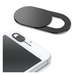   Husă din plastic pentru camera foto (ultra-subțire, ideal pentru camera foto frontală a telefoanelor și tabletelor, notebook-urilor, 18,5 x 9 x 0,7 mm) NEGRU