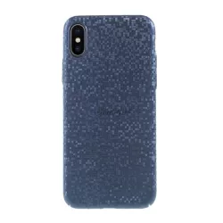  HUSĂ! - Protector de telefon din plastic (lucitor, model mozaic) ALBASTRU Apple iPhone X 5.8, Apple iPhone XS 5.8