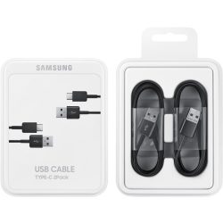   SAMSUNG cablu de date 2pcs (USB - Tip-C, încărcător rapid, 150cm) negru