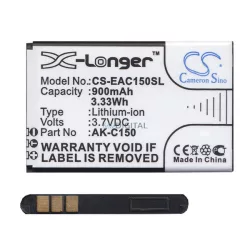   CAMERON SINO Baterie Li-Ion (3.7V/900mAh, compatibil Emporia AK-C150) BLACK Alcatel OT-2053D, Alcatel 2003, Telme C151