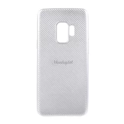  HUSĂ! - Protectie din silicon pentru telefon (model carbon) ARGINTIE Samsung Galaxy S9 (SM-G960)