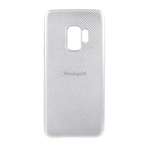 HUSĂ! - Protectie din silicon pentru telefon (model carbon) ARGINTIE Samsung Galaxy S9 (SM-G960)