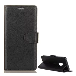   HUSĂ! - Husă stativă cu efect de piele (FLIP, deschidere laterală, desktop, premium) negru Samsung Galaxy S9 (SM-G960)