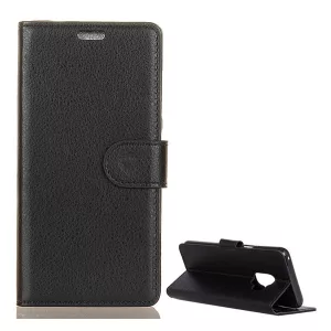 HUSĂ! - Husă stativă cu efect de piele (FLIP, deschidere laterală, desktop, premium) negru Samsung Galaxy S9 (SM-G960)