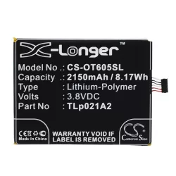   Baterie CAMERON SINO Li-Polymer (3,8V/2150mAh, compatibil cu Alcatel TLp021A2) NEGRU Alcatel Idol 2S (OT-6050)