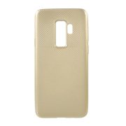   Husă silicon pentru telefon (model de carbon) GOLD Samsung Galaxy S9 Plus (SM-G965)
