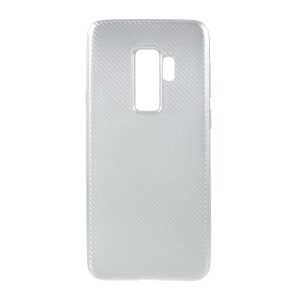 Protectie din silicon pentru telefon (model carbon) ARGINTIE Samsung Galaxy S9 Plus (SM-G965)