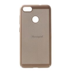   HUSĂ! - Protectie telefon din plastic (cauciucat, model perforat) GOLD Huawei P9 Lite Mini