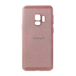   HUSĂ! - Protectie din plastic pentru telefon (cauciucat, model perforat) ROSE GOLD Samsung Galaxy S9 (SM-G960)