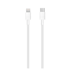   Cablu de date (Tip-C - Lightning, 100 cm, încărcător rapid PD, compatibil MK0X2ZM/A) ALB