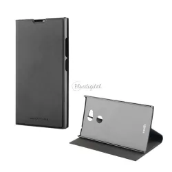   HUSĂ! - Realizat pentru carcasa XPERIA in picioare, efect piele (FLIP, deschidere laterala, functie suport desktop) NEGRU Sony Xperia L2 (H4311)