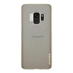   HUSĂ! - Protector de telefon din plastic NILLKIN AIR (cauciucat, perforat) GOLD Samsung Galaxy S9 (SM-G960)