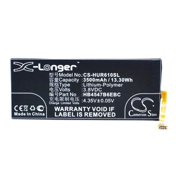 CAMERON SINO Baterie Li-Polimer (3.8V / 3500mAh, compatibil Huawei HB4547B6EBC) negru Honor 6 Plus