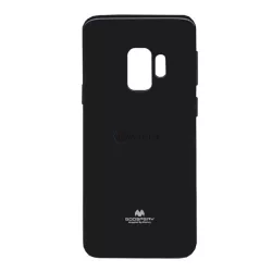   HUSĂ! - Protector de telefon din silicon MERCURY Goospery (pulbere de mica) NEGRU Samsung Galaxy S9 (SM-G960)