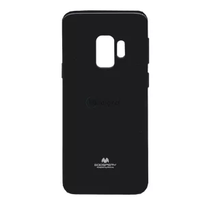 HUSĂ! - Protector de telefon din silicon MERCURY Goospery (pulbere de mica) NEGRU Samsung Galaxy S9 (SM-G960)