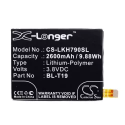   CAMERON SINO Baterie Li-Polimer (3.8V / 2600mAh, compatibil Google BL-T19) negru LG Nexus 5X (H791)