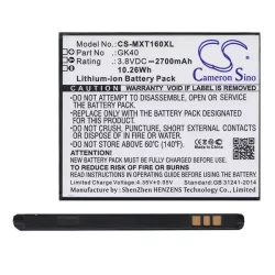   Baterie CAMERON SINO Li-Polymer (3,8V/2700mAh, compatibilă cu Motorola GK40) NEGRU Motorola Moto E4 (XT1766), Motorola Moto G5 (XT1676), Lenovo Moto G4 Play (XT1609), Motorola E3