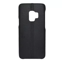   HUSĂ! - USAMS JOE plastic protecțiede telefon (efect de piele, model de cusături) negru Samsung Galaxy S9 (SM-G960)