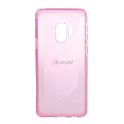   HUSĂ! - Protectie din silicon pentru telefon (linia S, model carbon) ROZ Samsung Galaxy S9 (SM-G960)