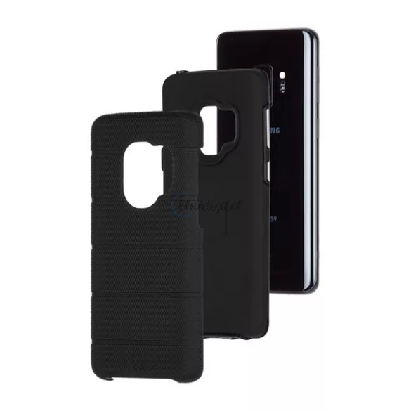 HUSĂ! - Protector de telefon din plastic CASE-MATE TOUGH MAG (ultra-subțire, interior din silicon, rezistență medie la impact) NEGRU Samsung Galaxy S9 (SM-G960)