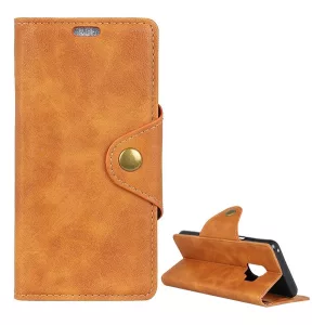 HUSĂ! - Husă stativă, efect piele (FLIP, deschidere laterală, suport desktop, model efect piele, premium) BARNA Samsung Galaxy S9 (SM-G960)