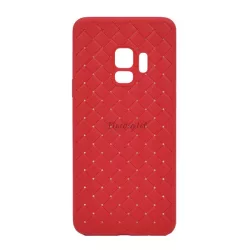   HUSĂ! - Protector de telefon din silicon BASEUS BV (model împletit) ROȘU Samsung Galaxy S9 (SM-G960)