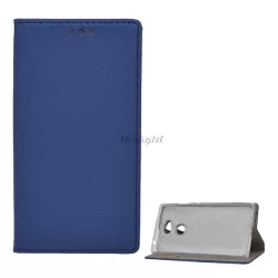   HUSĂ! - Carcasa in picioare, efect piele (FLIP, deschidere laterala, functie suport de masa, model romb) ALBASTRU INCHIS Sony Xperia L2 (H4311)