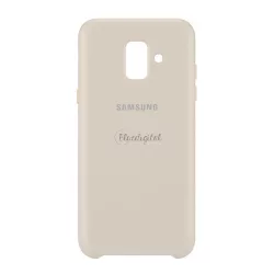   HUSĂ! - Protector de telefon din plastic SAMSUNG (dublu strat, cauciucat) GOLD Samsung Galaxy A6 (2018) SM-A600F