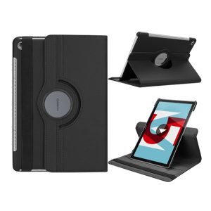 Carcasa in picioare, efect piele (FLIP, suport desktop, 360°) NEGRU Huawei MediaPad M5 10.8 LTE, Huawei MediaPad M5 10.8 WIFI