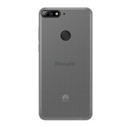   HUSĂ! - Protector de telefon din silicon (ultra-subtire) TRANSPARENT Huawei Y7 Prime 2018 (Y7 2018)