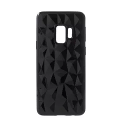   HUSĂ! - Husă de telefon din silicon (3D, model diamant) negru Samsung Galaxy S9 (SM-G960)
