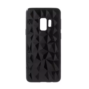 HUSĂ! - Husă de telefon din silicon (3D, model diamant) negru Samsung Galaxy S9 (SM-G960)