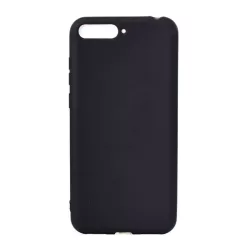   HUSĂ! - Protector de telefon din silicon (mat) NEGRU Huawei Y6 (2018)