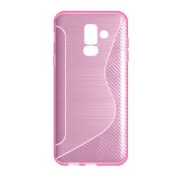  Protectie din silicon pentru telefon (linie S, model carbon) ROZ Samsung Galaxy A6+ (2018) SM-A605F
