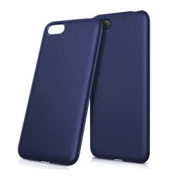   HUSĂ! - Protectie din silicon pentru telefon (rezistenta medie la impact, model in dungi) ALBASTRU INCHIS Huawei Y5 2018 (Y5 Prime 2018)