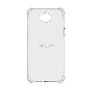 Protectie din silicon pentru telefon (rezistenta la impact mediu, colt cu perna de aer) TRANSPARENT Huawei Y5 (2017)