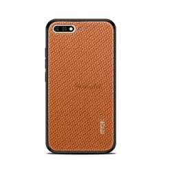   HUSĂ! - Protectie telefon din plastic MOFI HONOR (cadru silicon, spate cu efect piele, model impletit) MARO Huawei Y6 (2018)